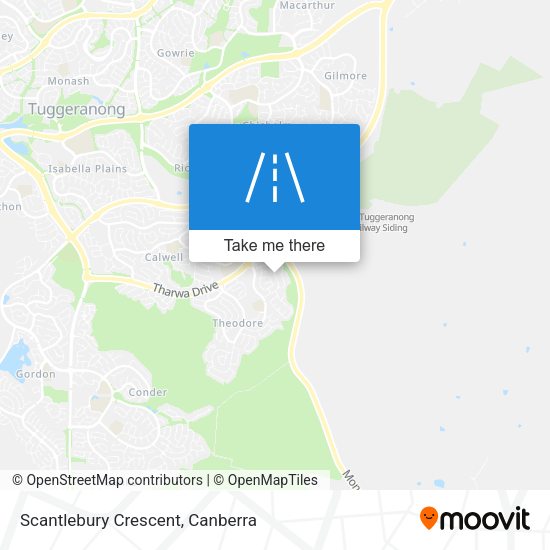 Scantlebury Crescent map