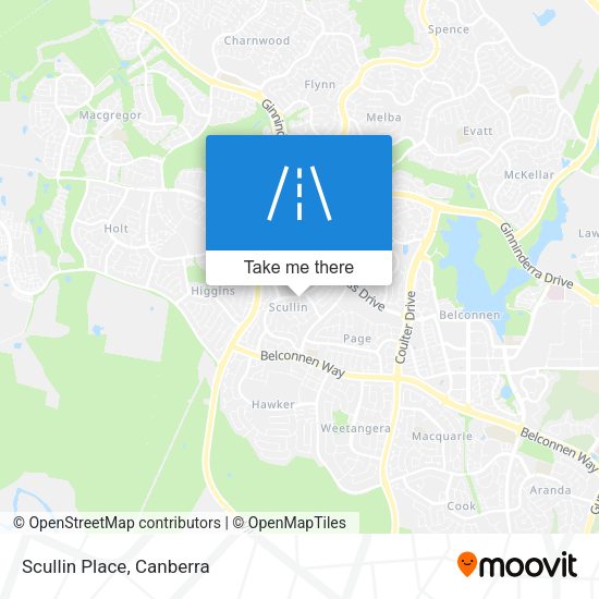 Scullin Place map