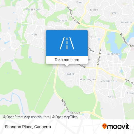 Shandon Place map
