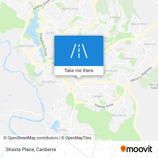 Shasta Place map