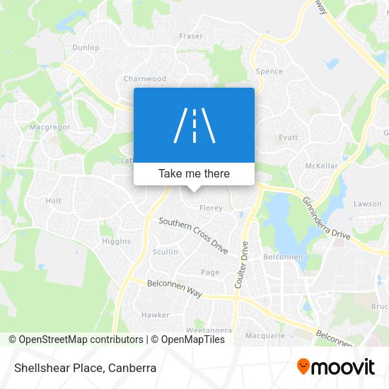 Shellshear Place map