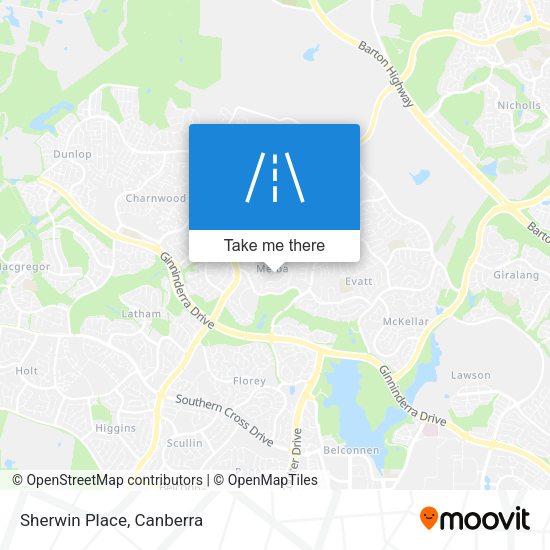 Sherwin Place map