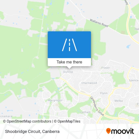 Shoobridge Circuit map