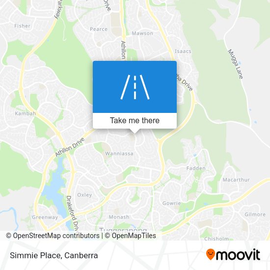 Simmie Place map