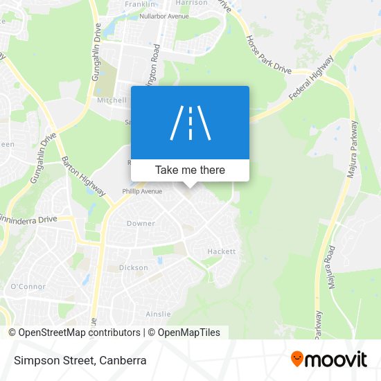 Simpson Street map
