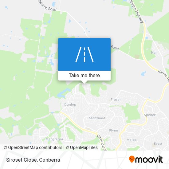 Siroset Close map