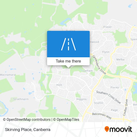 Skirving Place map