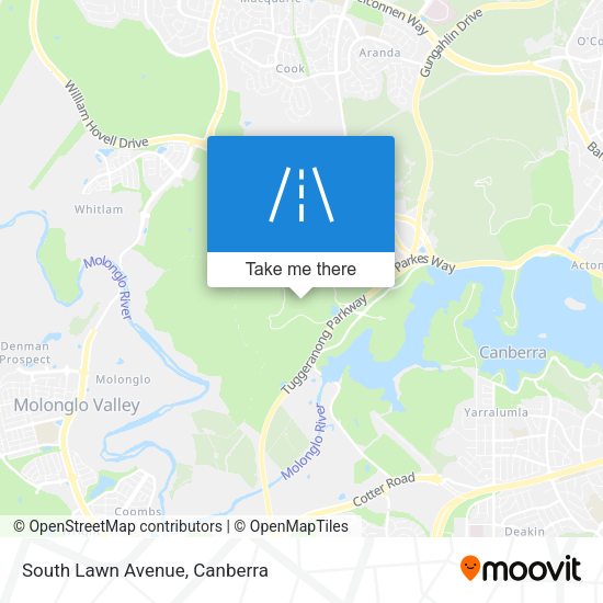 South Lawn Avenue map