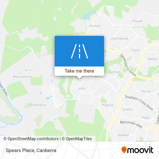 Spears Place map