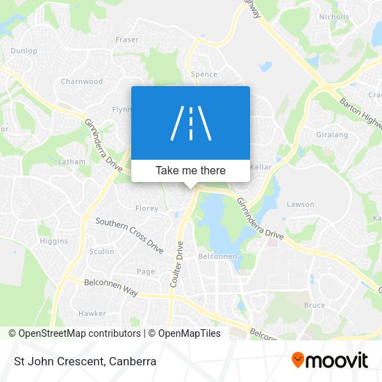 St John Crescent map