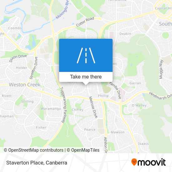 Staverton Place map