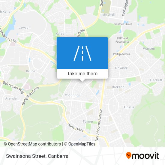 Swainsona Street map