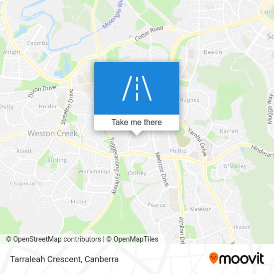 Tarraleah Crescent map