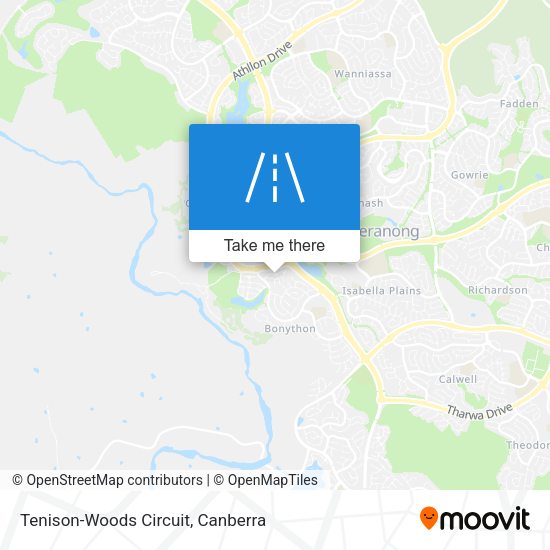 Tenison-Woods Circuit map