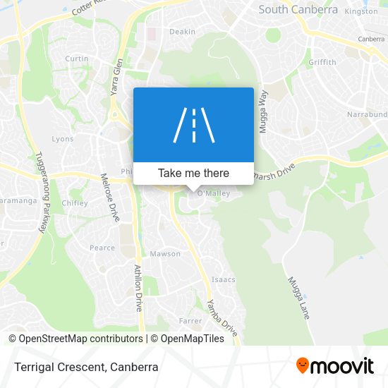 Terrigal Crescent map