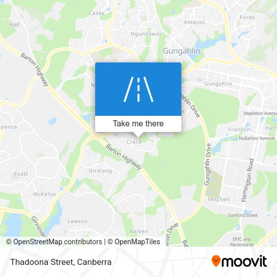 Thadoona Street map