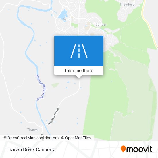 Tharwa Drive map