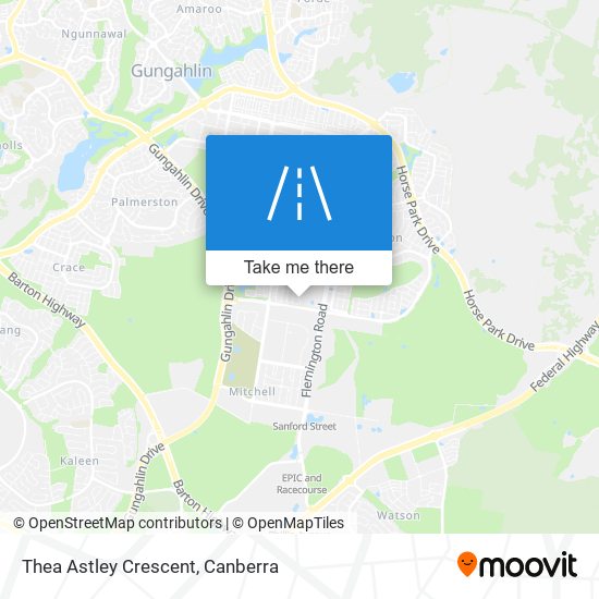 Thea Astley Crescent map