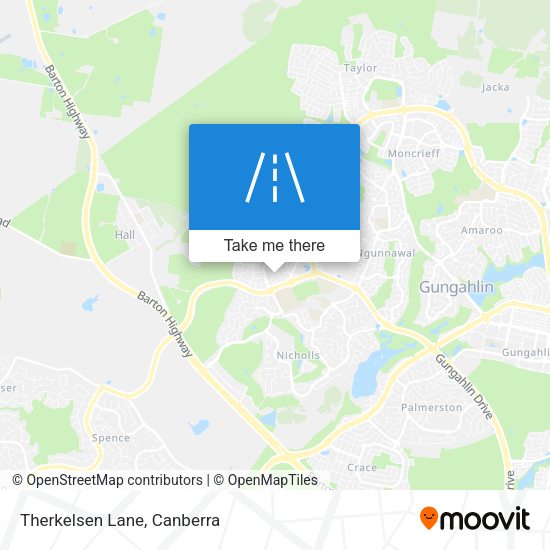 Therkelsen Lane map