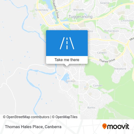 Thomas Hales Place map