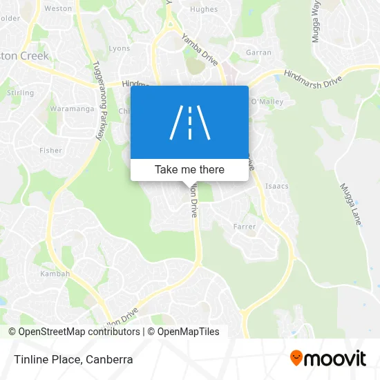 Mapa Tinline Place