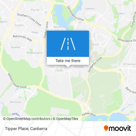 Mapa Tipper Place