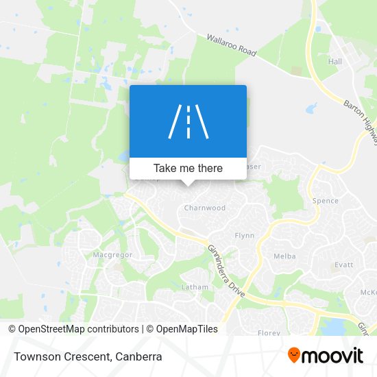 Townson Crescent map