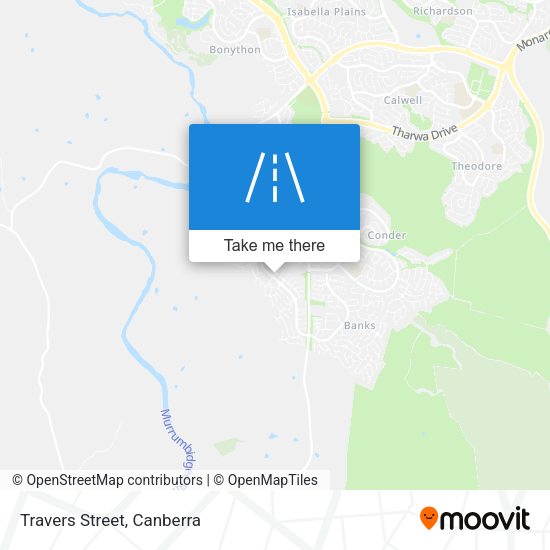 Travers Street map