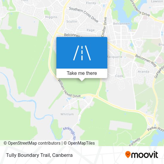 Tully Boundary Trail map