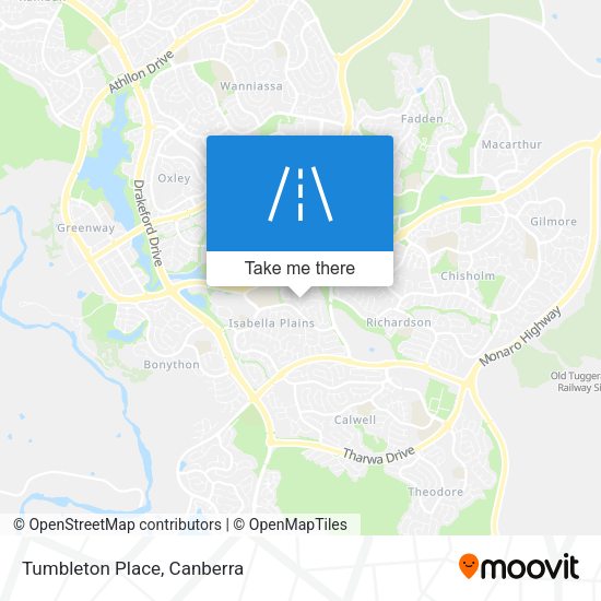 Tumbleton Place map