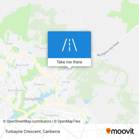 Turbayne Crescent map