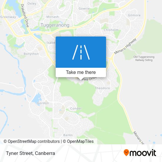Tyner Street map