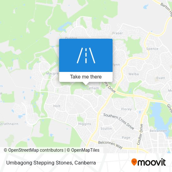 Umbagong Stepping Stones map