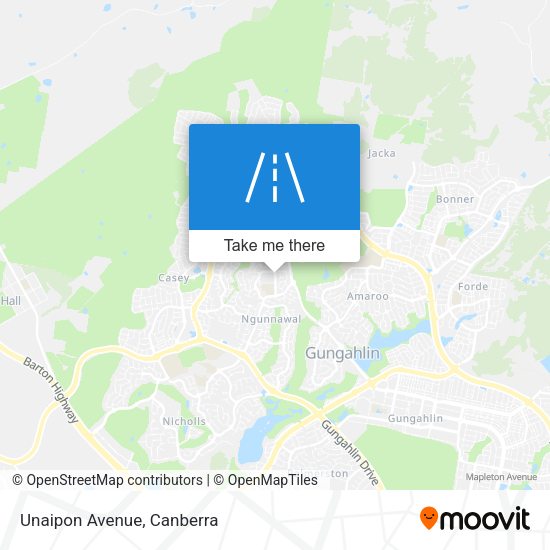 Unaipon Avenue map