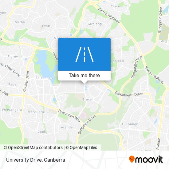 University Drive map