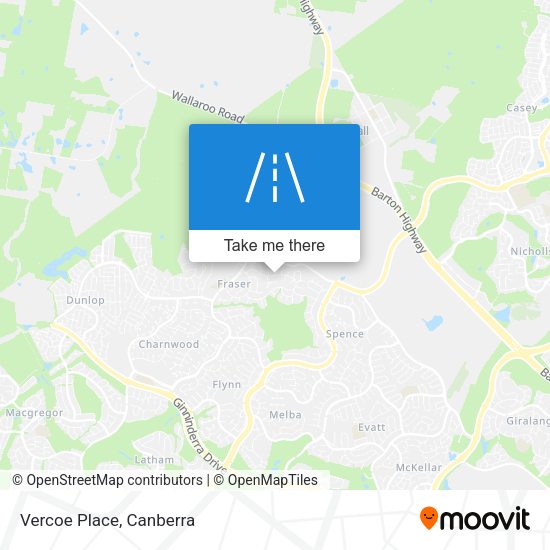 Vercoe Place map