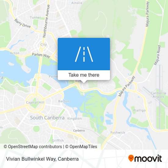 Vivian Bullwinkel Way map