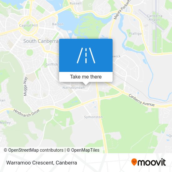 Warramoo Crescent map