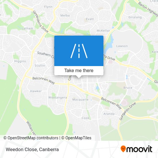 Weedon Close map