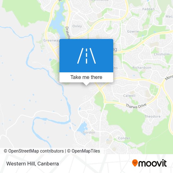 Western Hill map
