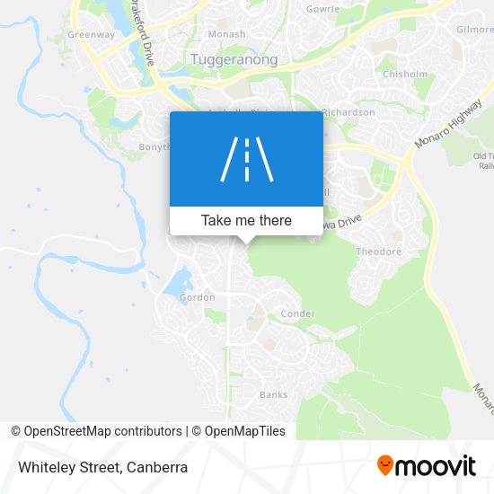 Whiteley Street map
