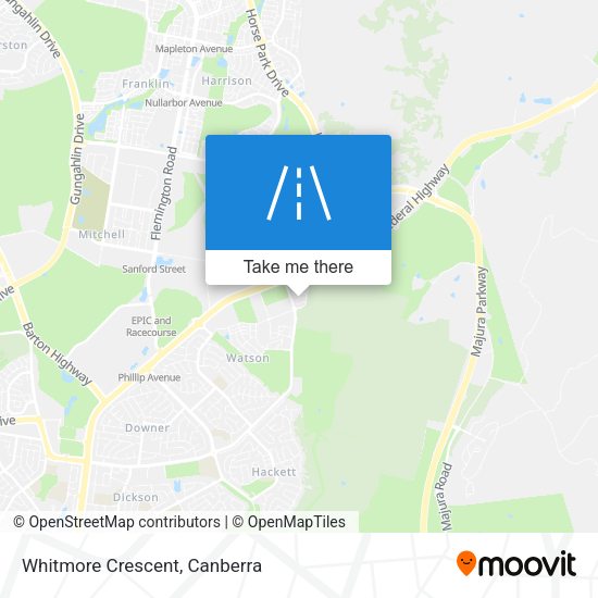 Whitmore Crescent map