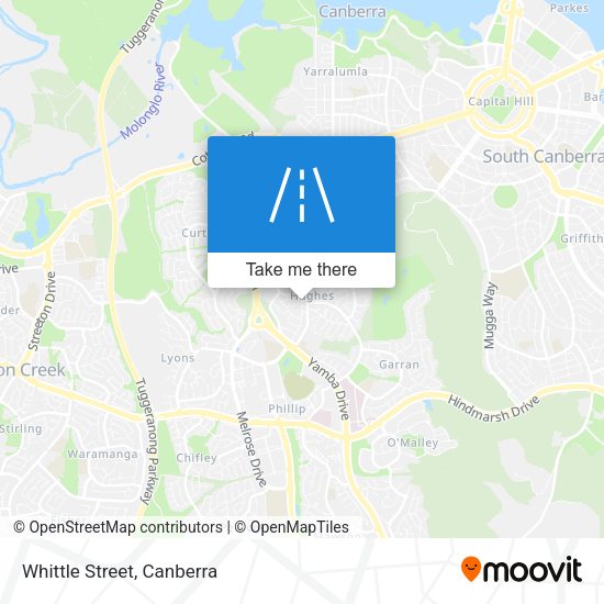 Whittle Street map