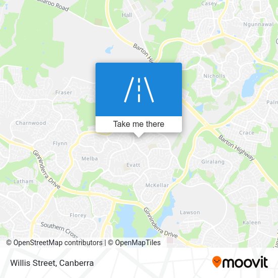 Willis Street map