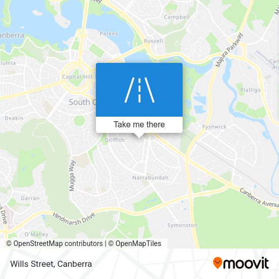 Wills Street map