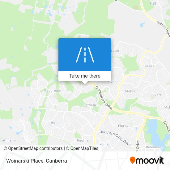 Woinarski Place map