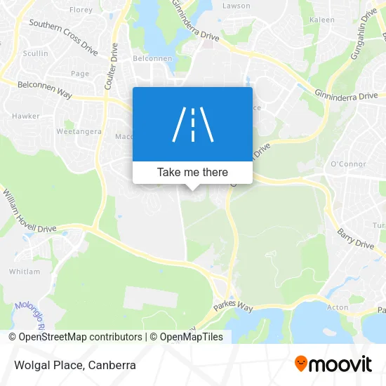 Mapa Wolgal Place