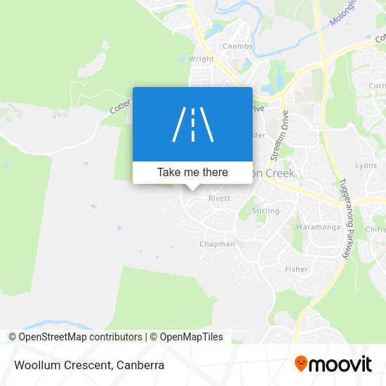 Woollum Crescent map
