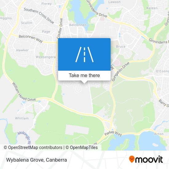 Wybalena Grove map