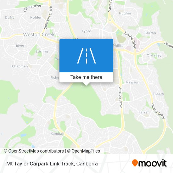 Mt Taylor Carpark Link Track map